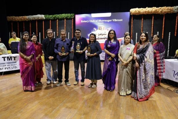 Corporate Antakshari 2.0 stage with participating musical artists