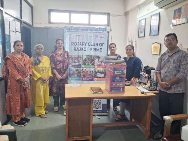 Handover of Sanitary Pad Incinerator Machine to school administration