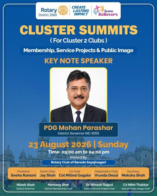 Keynote Speaker: Rtn. Mohan Parashar - PDG RID 3040