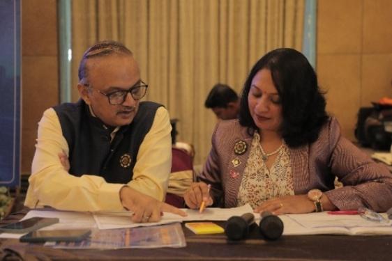 District Leaders Document Signing and Secretariat Desk