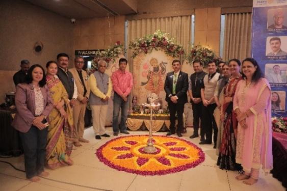 Traditional Lamp Lighting Ceremony on Dias