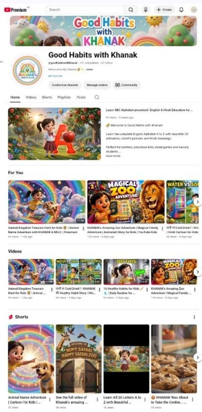Good Habits with Khanak Videos Grid