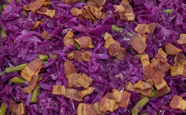 Dinner packed with purple in Southampton, Ontario