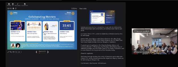 Mumbai Satellite e-Club installation on Zoom